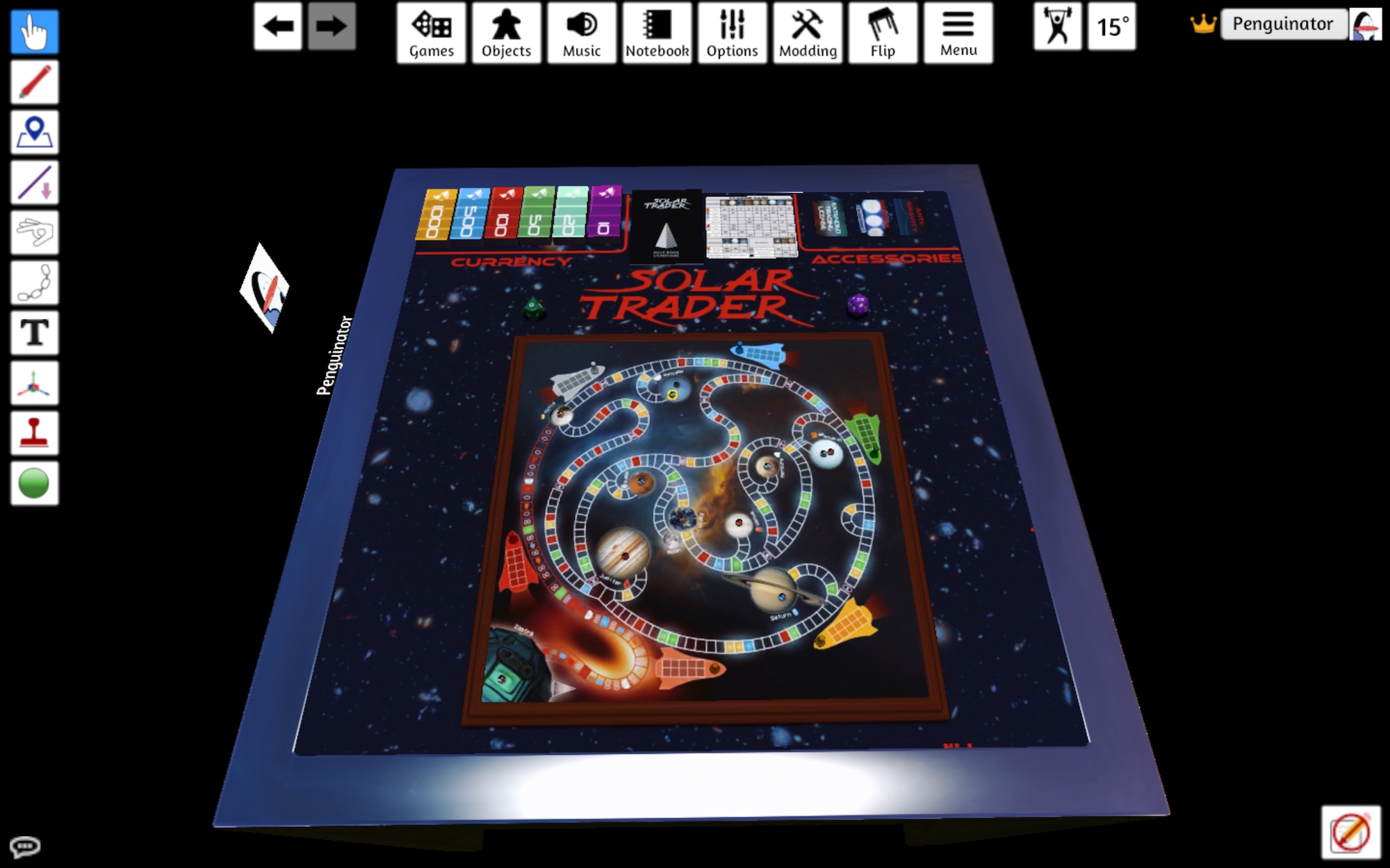 the Solar Trader bootleg in TableTop Simulator