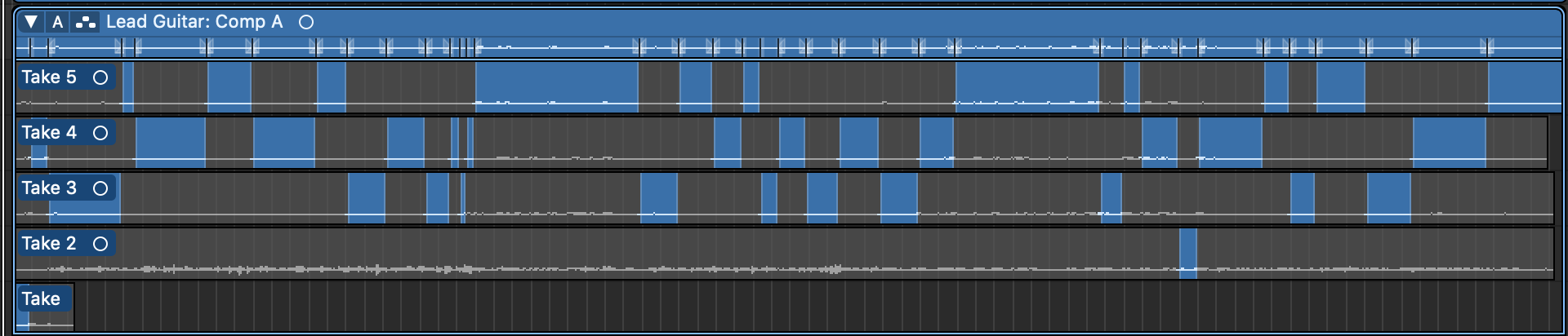 The comped lead guitar for Melancholy Christmas.